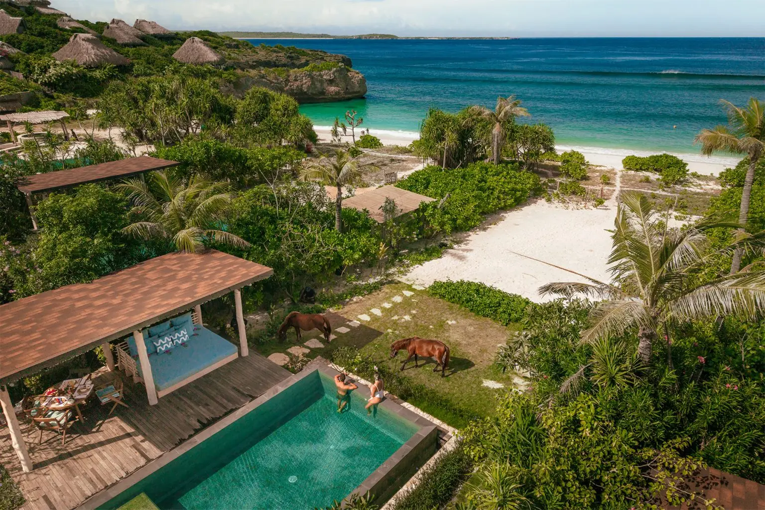 Ume Leo Beach Aerial View