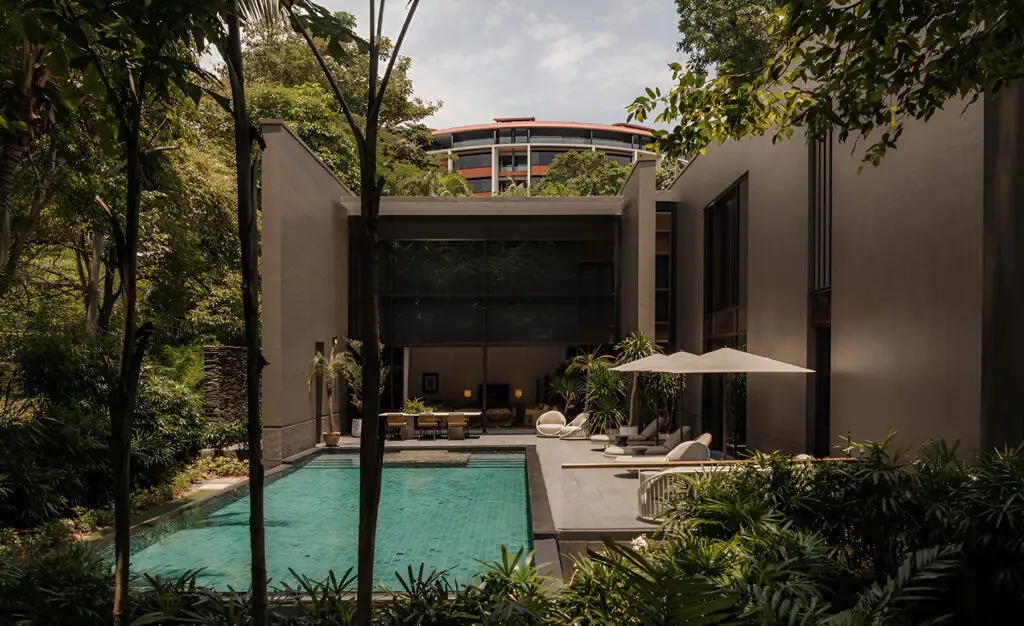 Manors at Capella Singapore, a tranquil sanctuary nestled amid the verdant grounds of Sentosa island