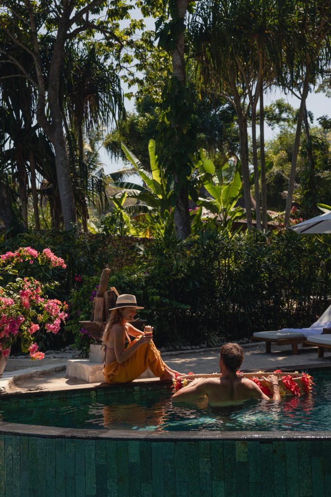 couple having breakfast - romantic honeymoon destinations