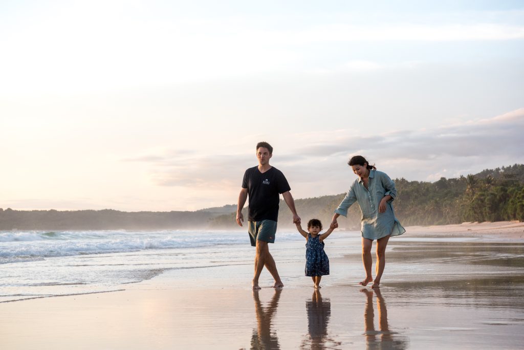 family beach walk - best family friendly resorts