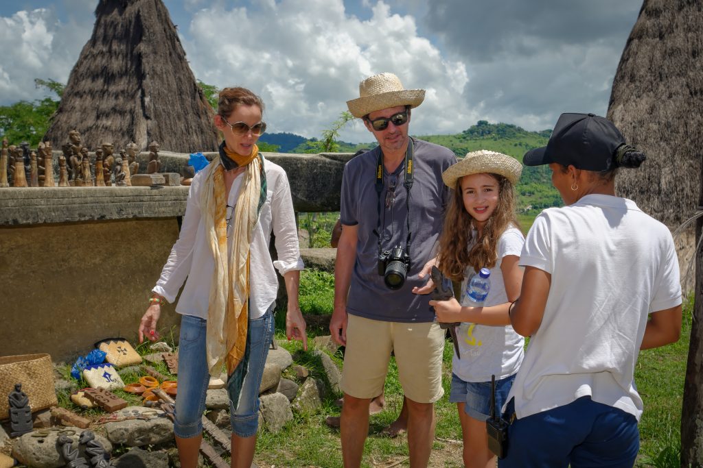 Family learning Sumba culture - nature travel with kids