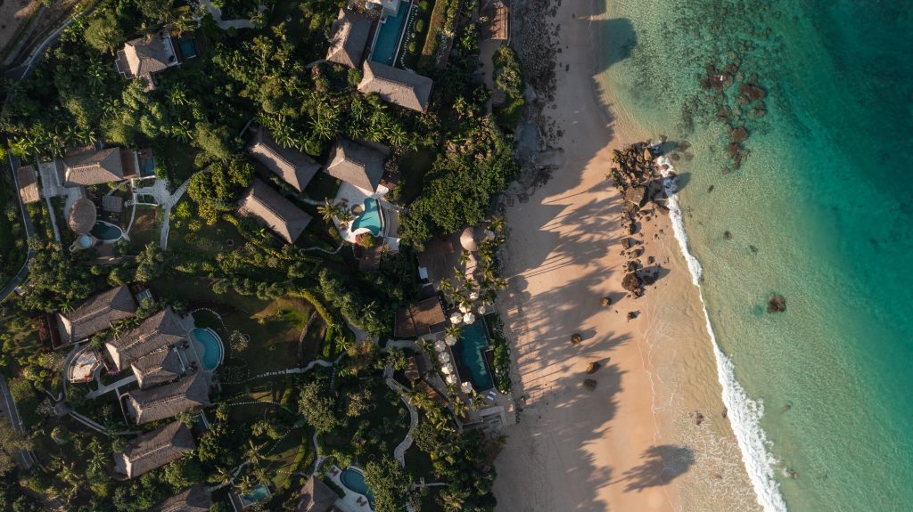 aerial view of NIHI Sumba - destination wedding indonesia